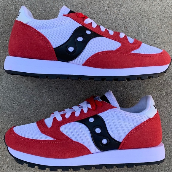 saucony jazz black red